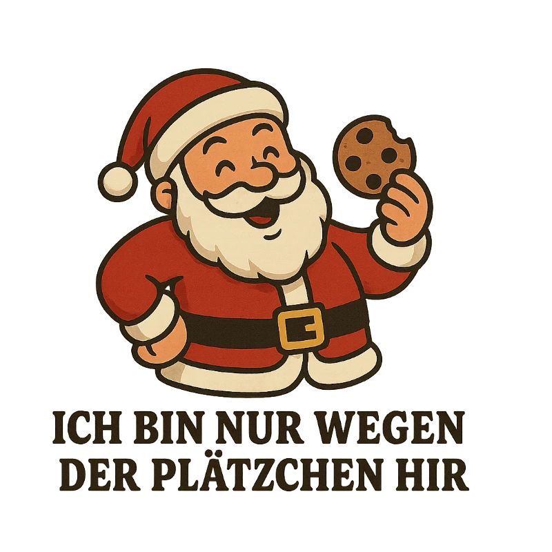 Santa Plätzchen Spruch