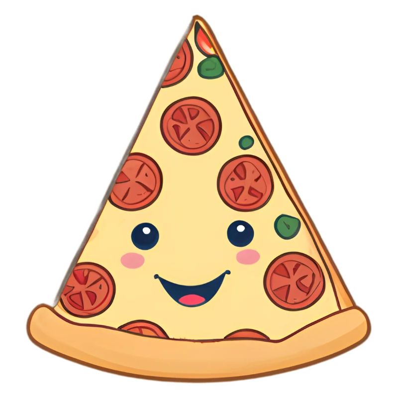 Tranche de pizza douillette