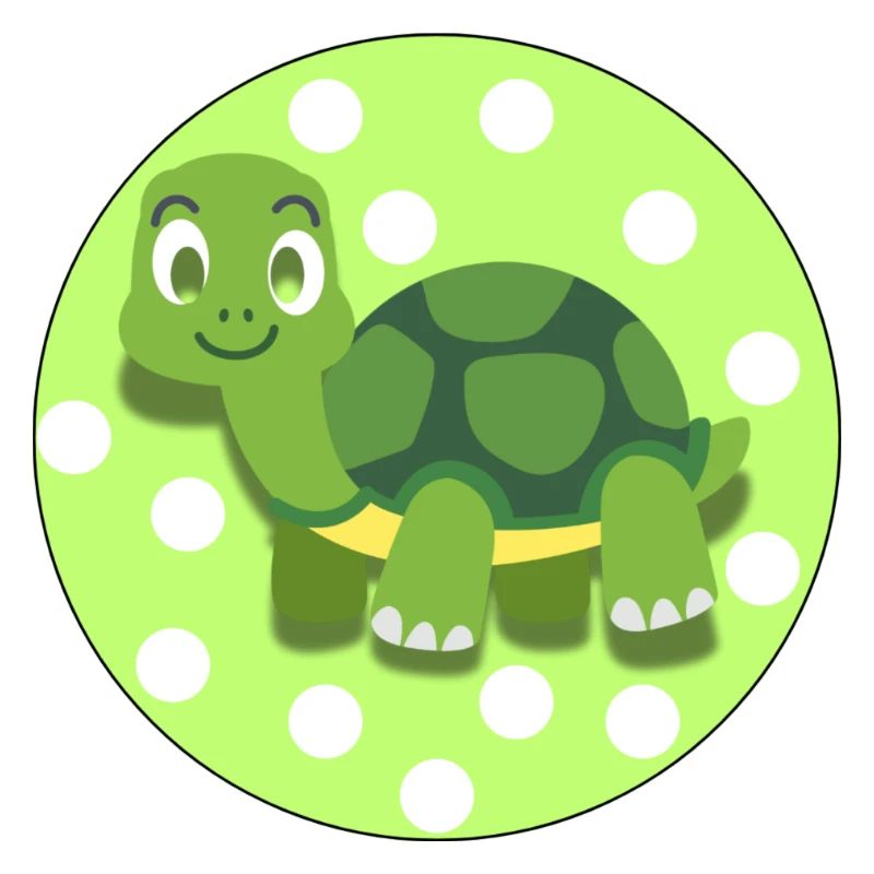 Süße Schildkröte – Weiches Tierillustrations-T-Shirt