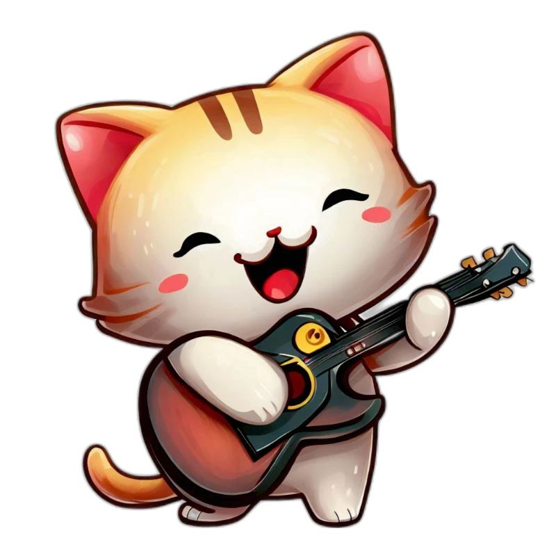 Katzen Gitarristin