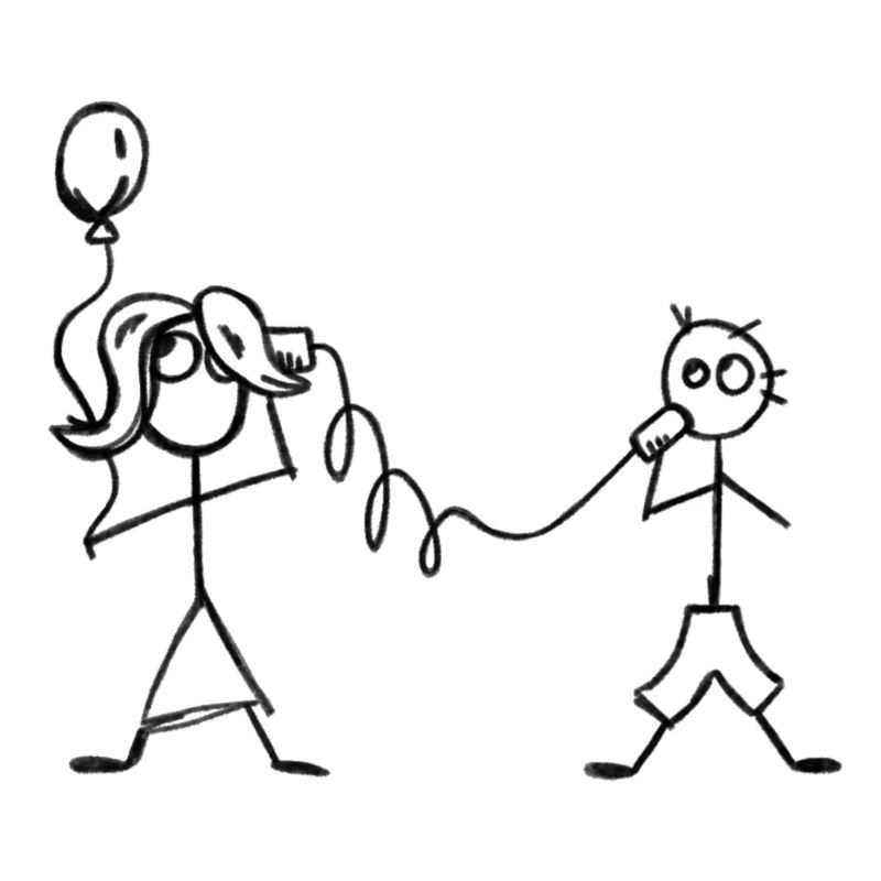 Freundschaft Familie Strichmännchen