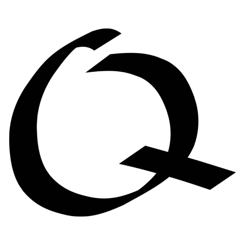 Buchstabe Q – Handgeschriebene Kalligraphie