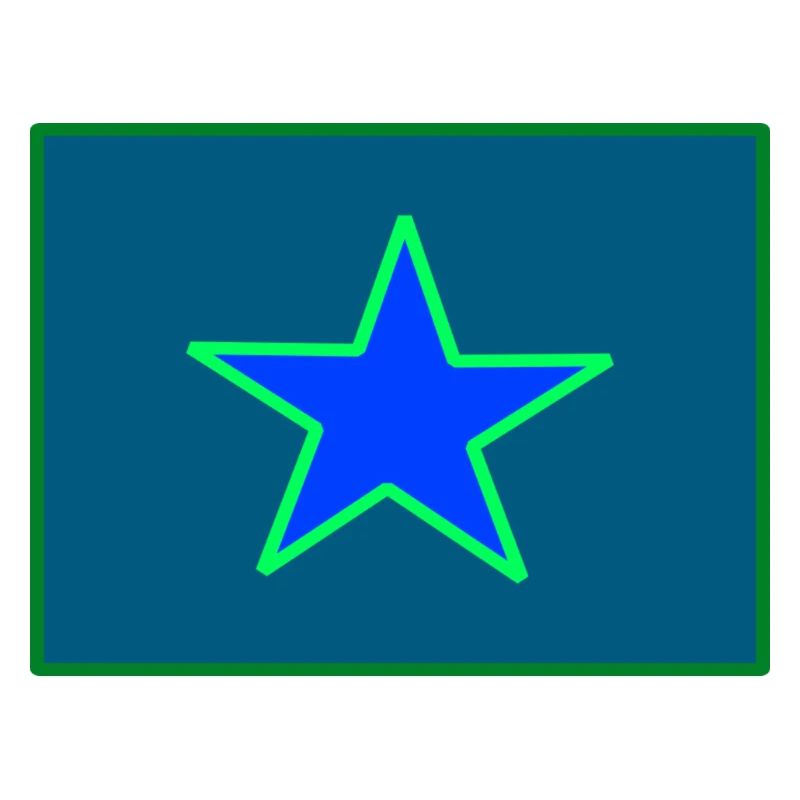 Stern Grün Blau