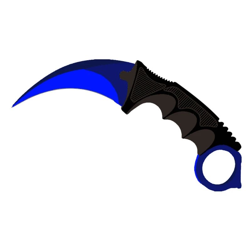 Blauer Karambit