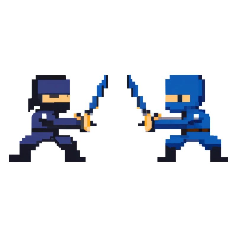 PixelArt, Ninja Fight