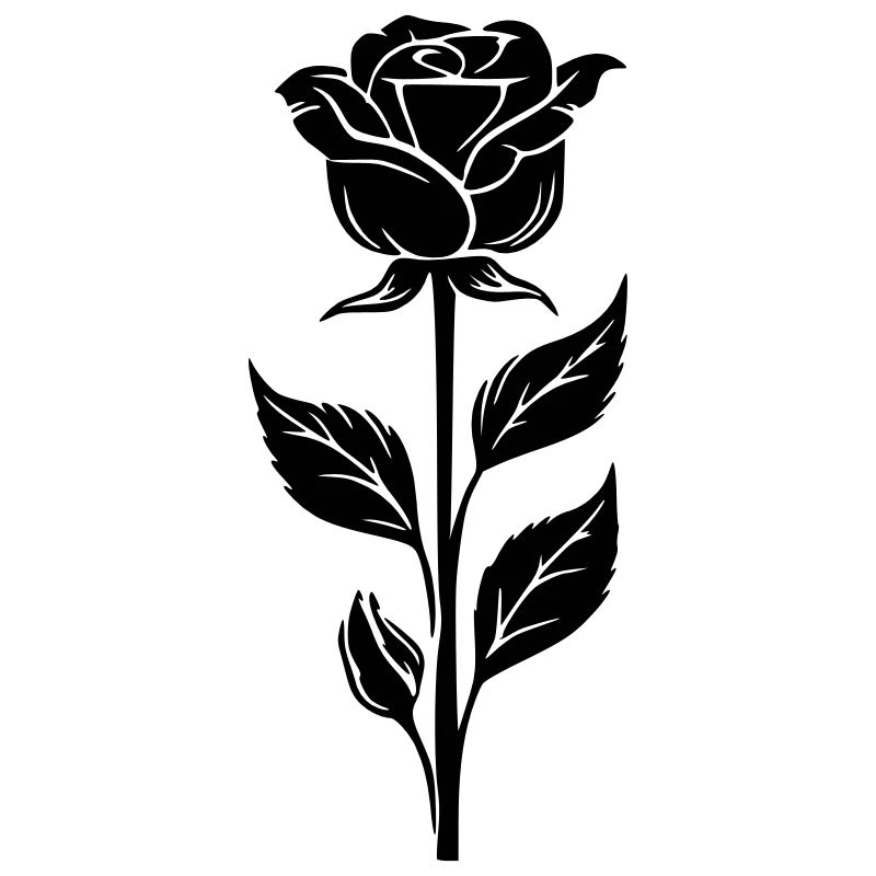 Schlichtes Rosendesign