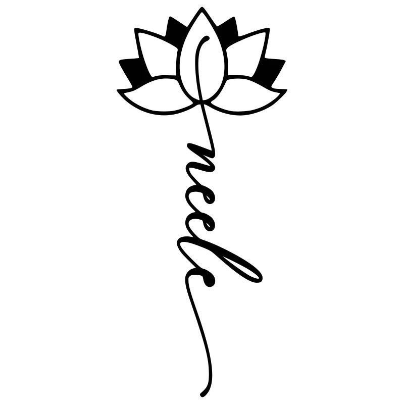 Neele Name Blumenschrift