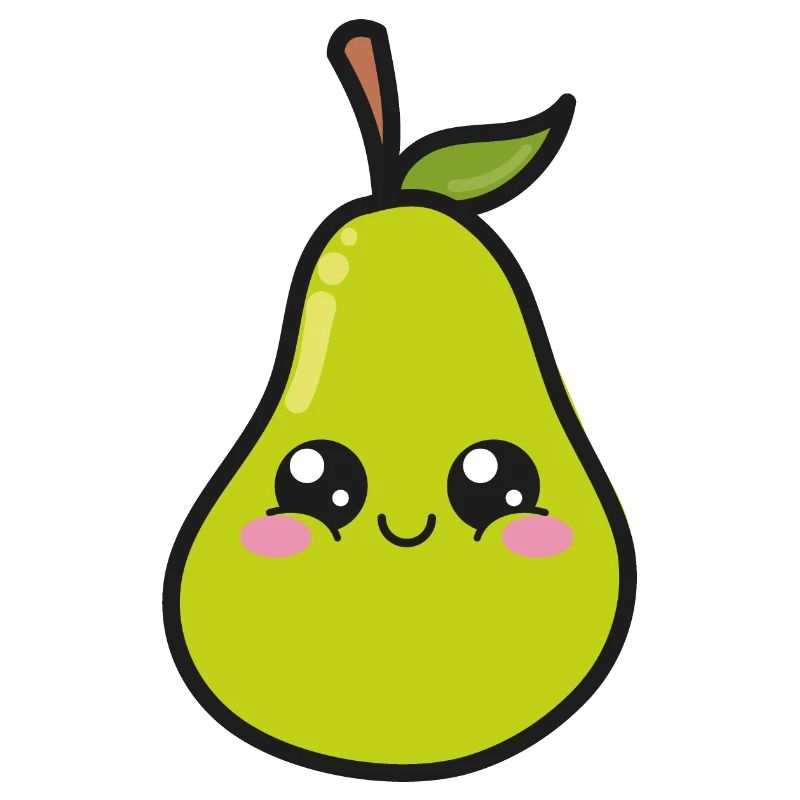 Süß Birne Kawaii