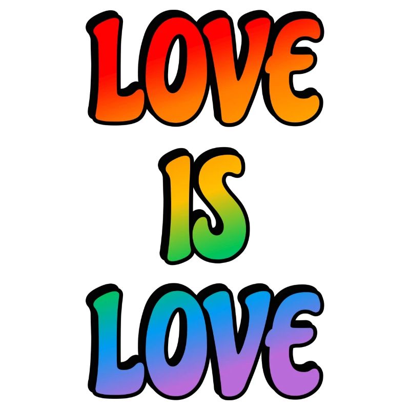 Regenbogen-Liebe ist Liebe
