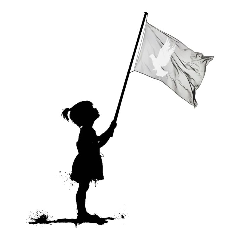 Friedenstaube Flaggenmotiv