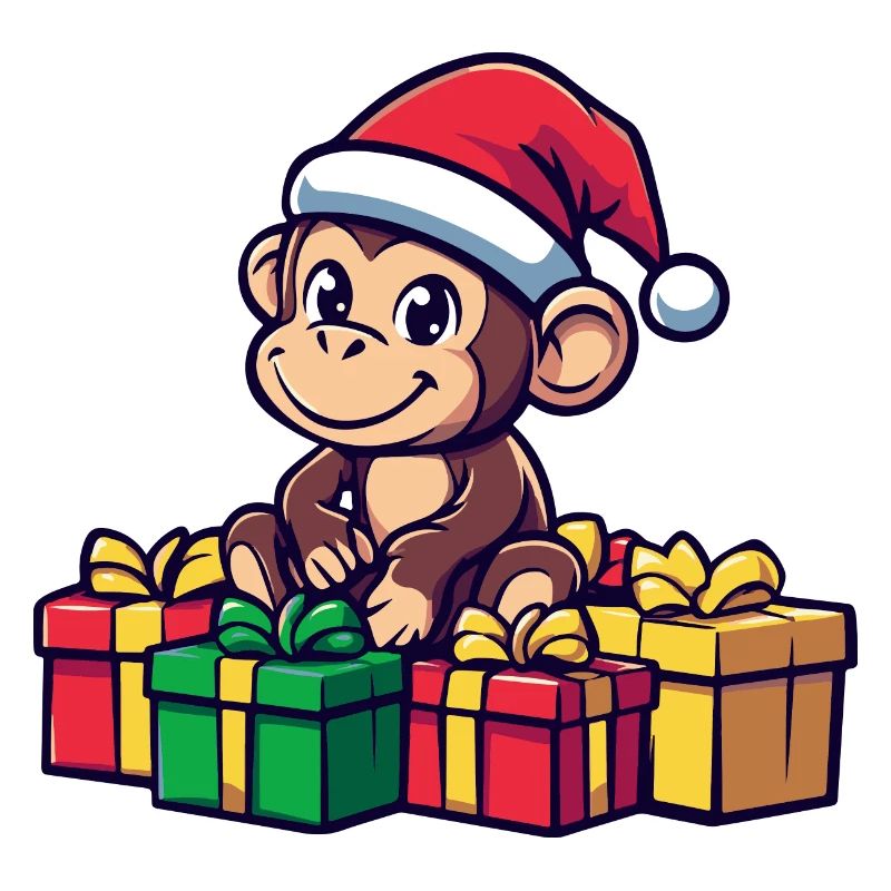Monkey Christmas Comic Gifts