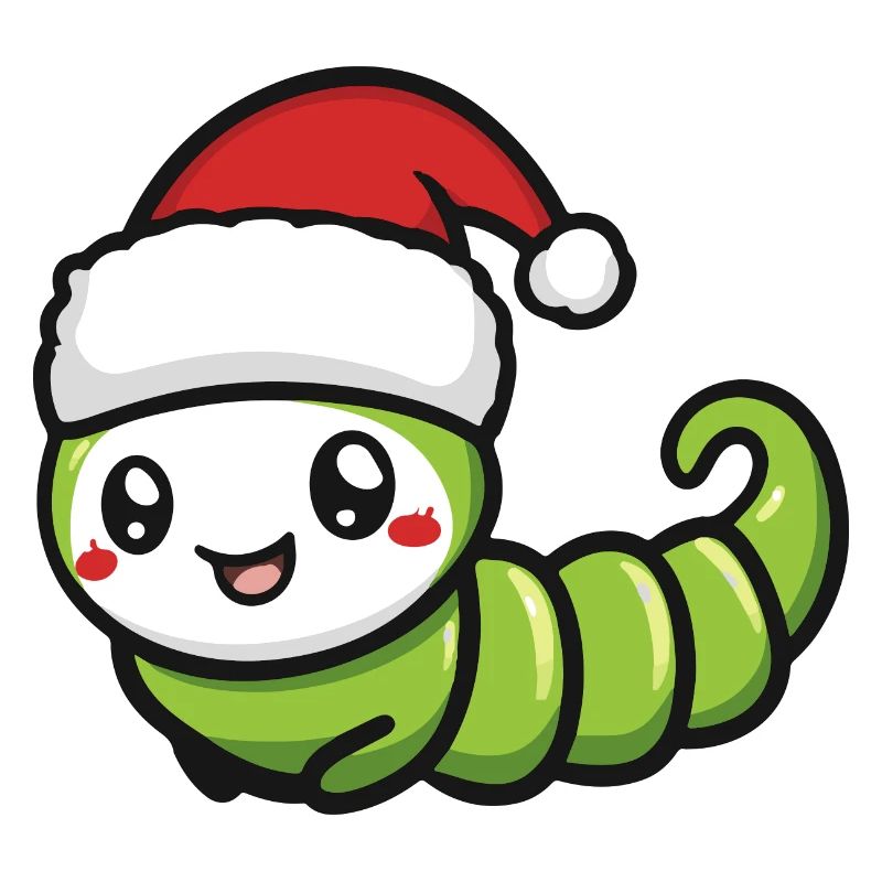 Wurm Weihnachten Niedlich