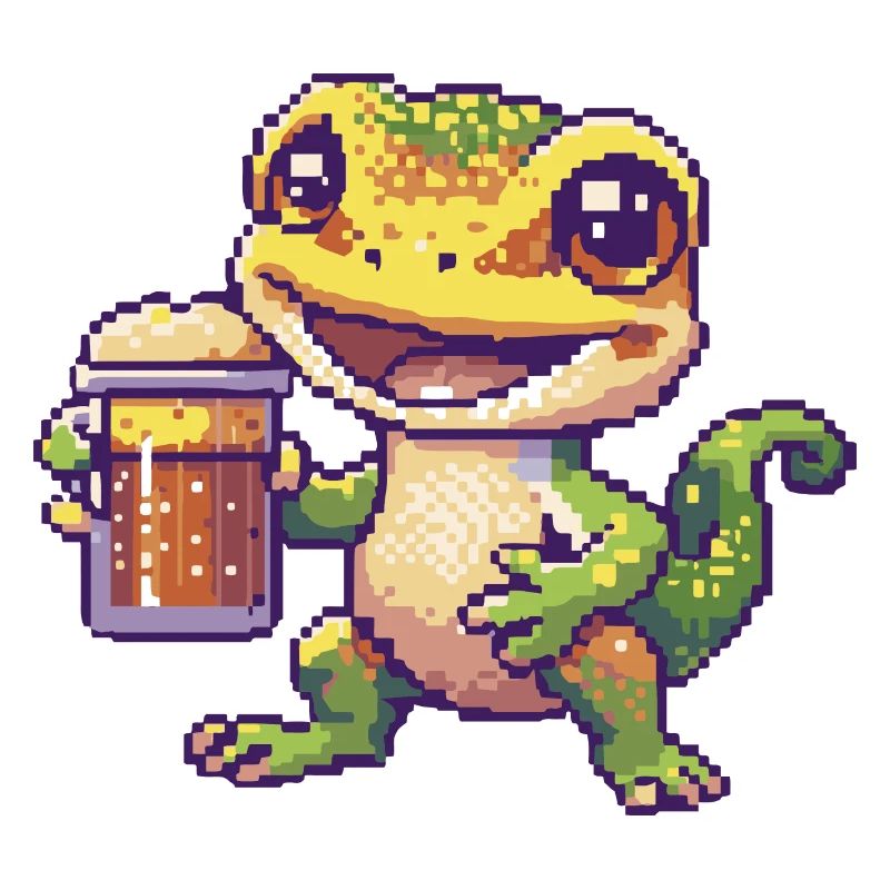 Echse Bier Pixel