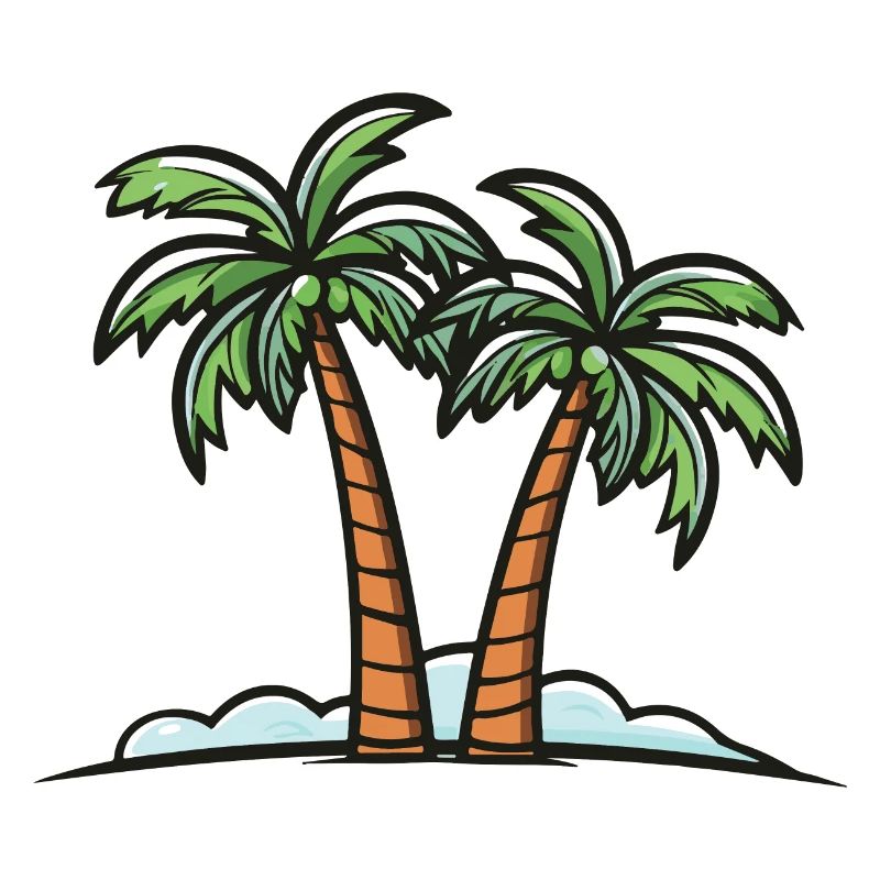 Palmen Insel Urlaub