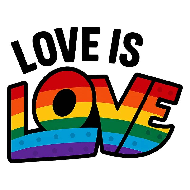Liebe ist Regenbogen Vielfalt