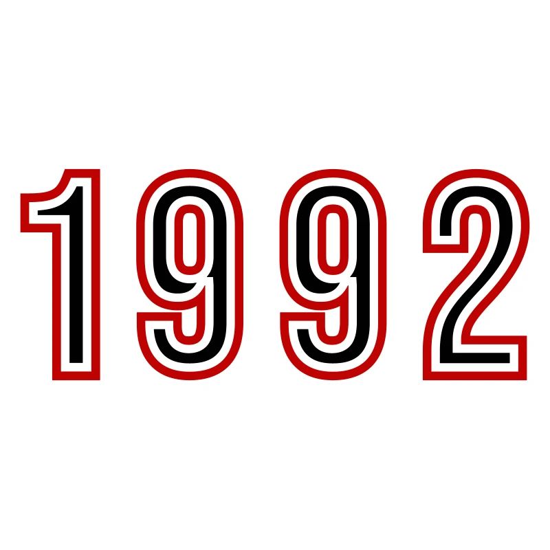 1992 Jahr Zahl