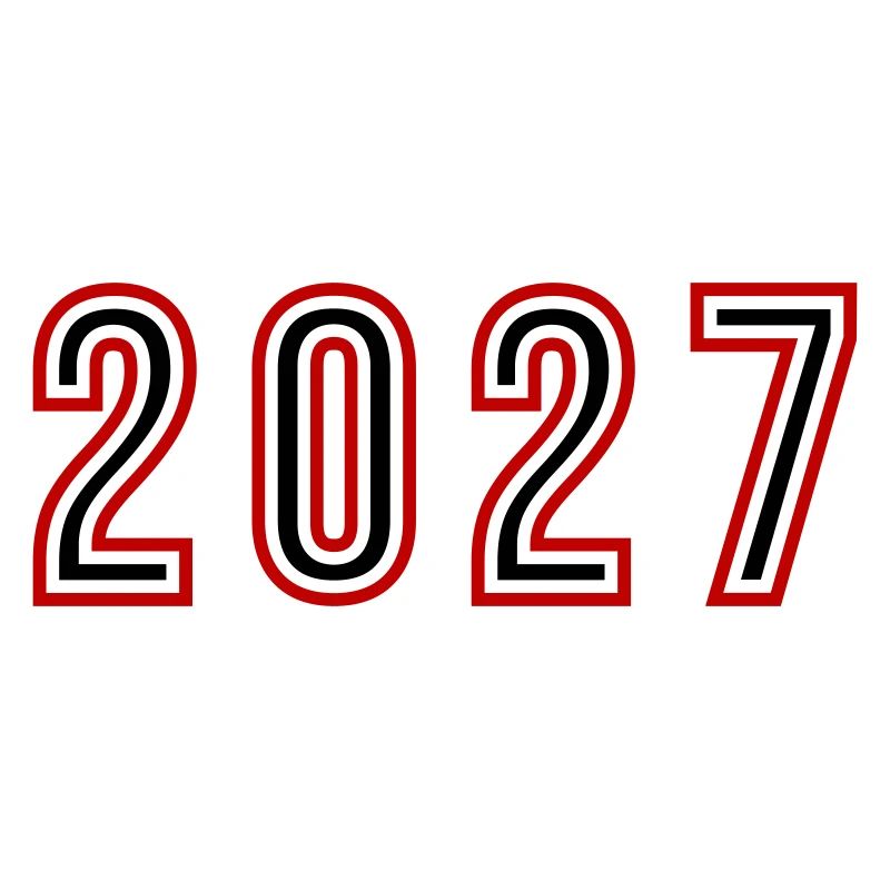 2027 Jahr Zahl