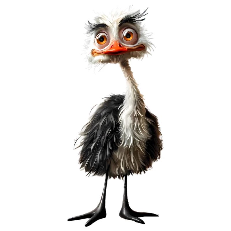 Straußenvogel #lovely toons