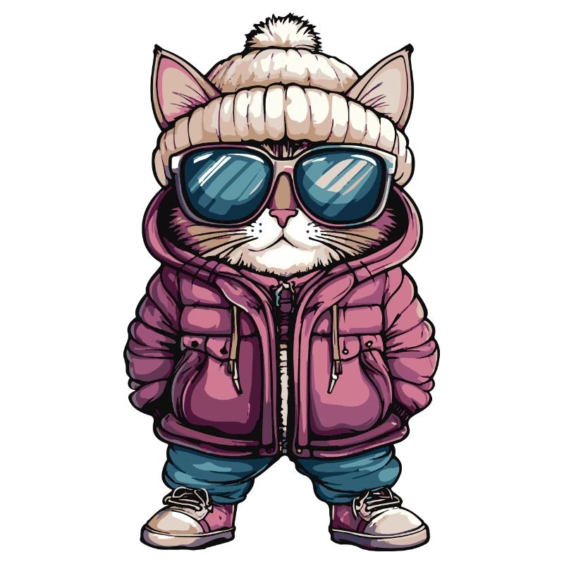 Katze Winter