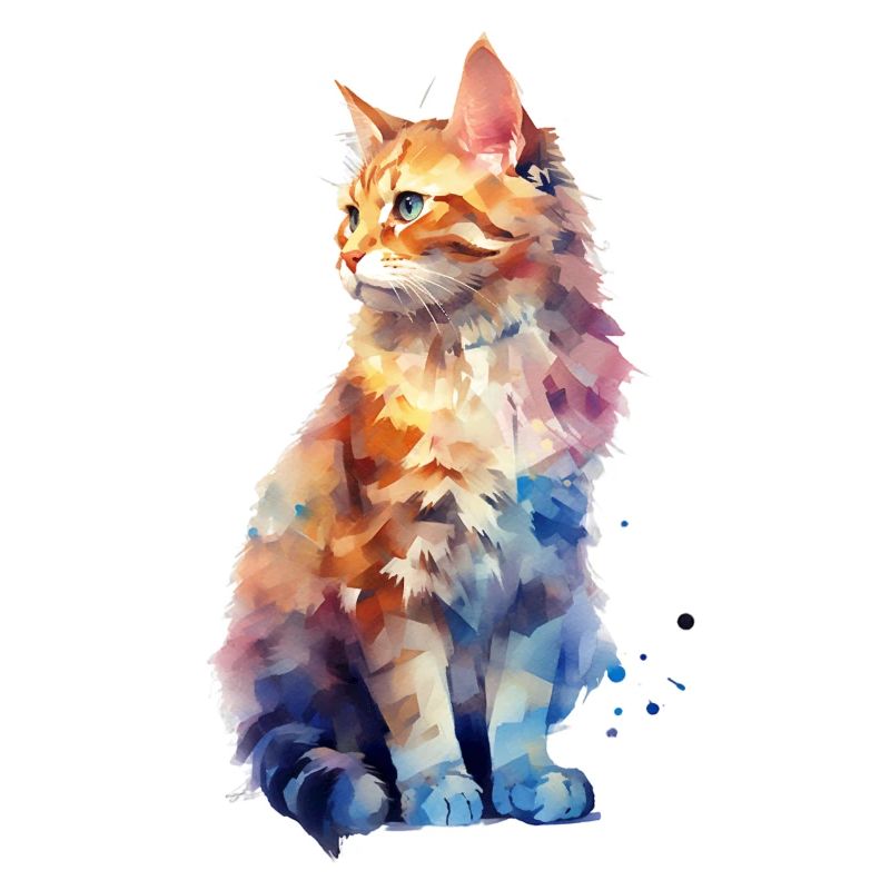 Pastell Katze