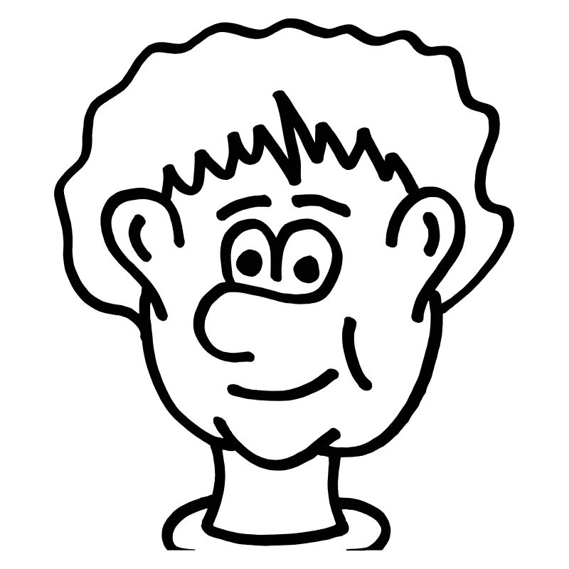 Tête de bande dessinée cool