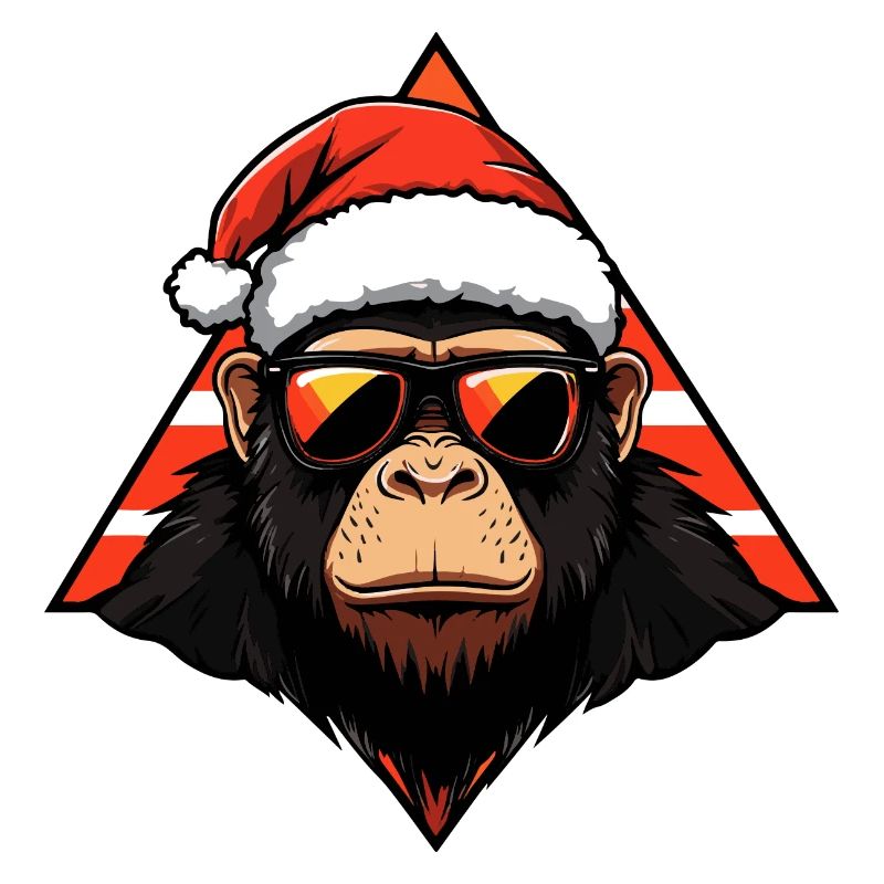 Singe Noël Cool