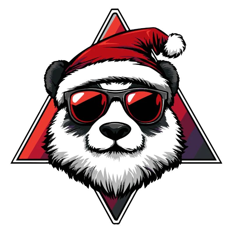 Panda Weihnachten Cool
