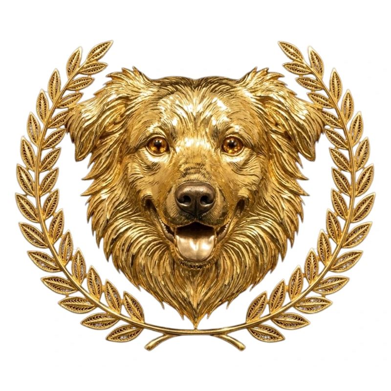 Urbaner Goldener Schildhund