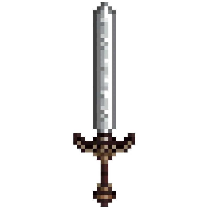 Schwert-Pixelkunst im Retro-Stil 8-Bit-Stil