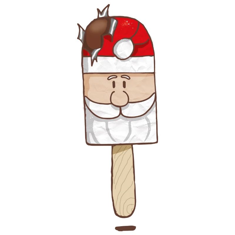 Weihnachtsmann Schokoladenlutscher