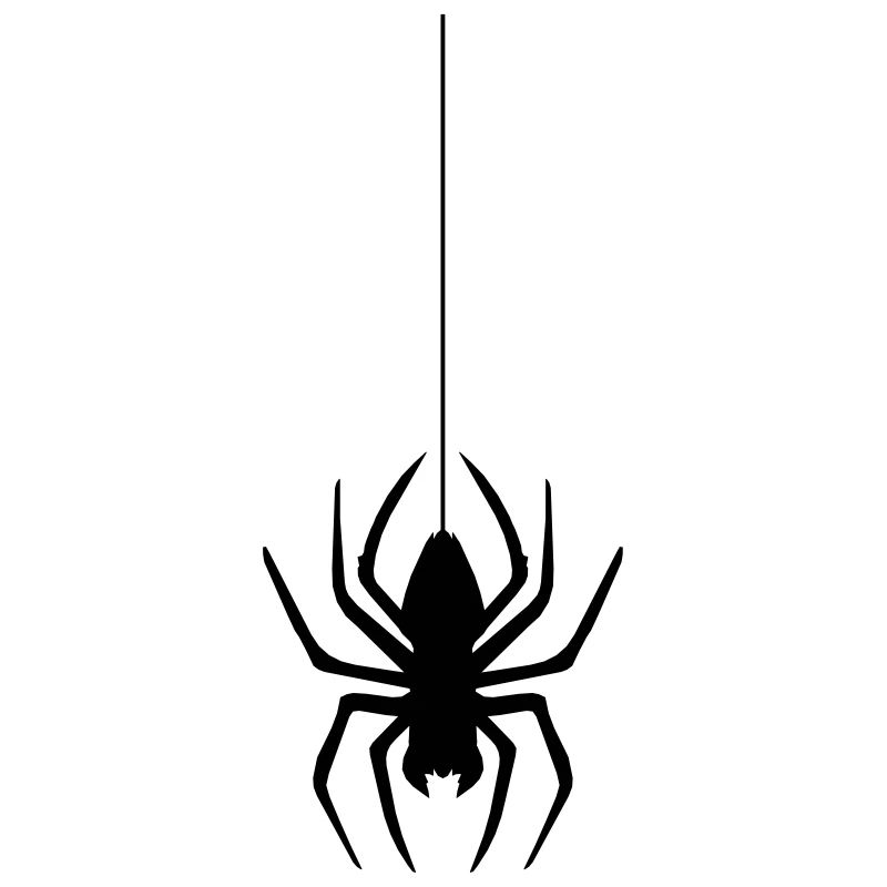 abseil thread spider web spider logo design disgust