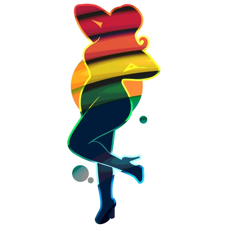 Regenbogen-Frau