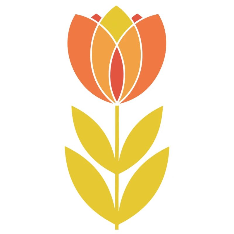 Mid-Century Tulpenblume