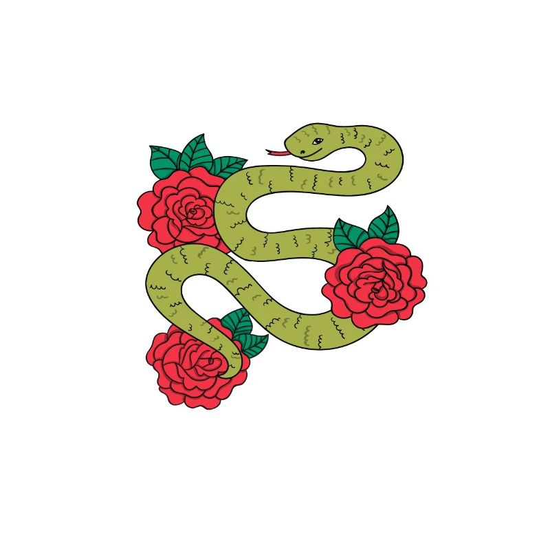 Nur ein Mädchen, das Snakes Distressed Zitat liebt