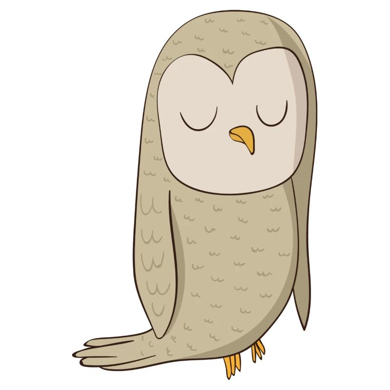 Eagle owl comic bird