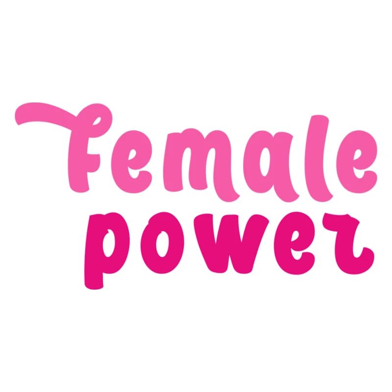 female power,schrift, frauenpower,pink,