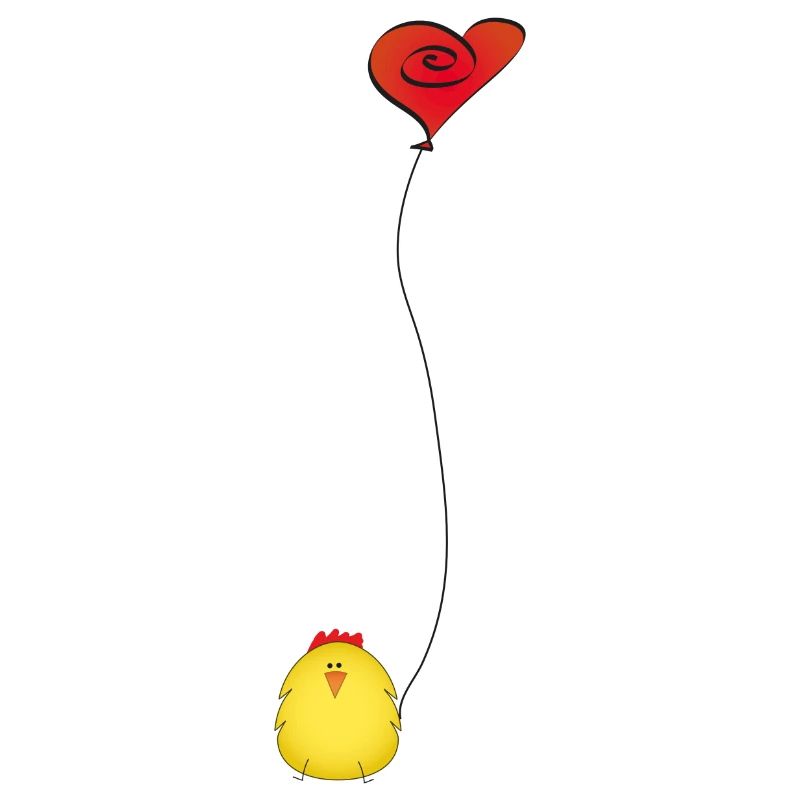 Cute Chicken In Love Gift Idea
