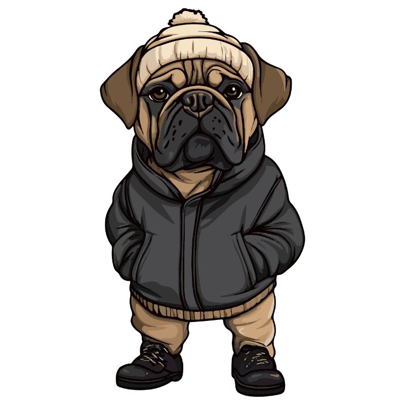 Bullmastiff Hund Stylisch