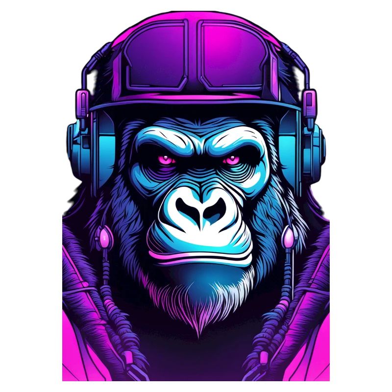 Gorilla DJ Neon