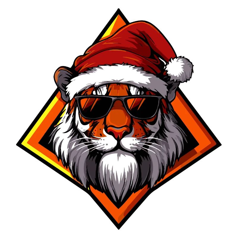 Tiger Weihnachten Cool