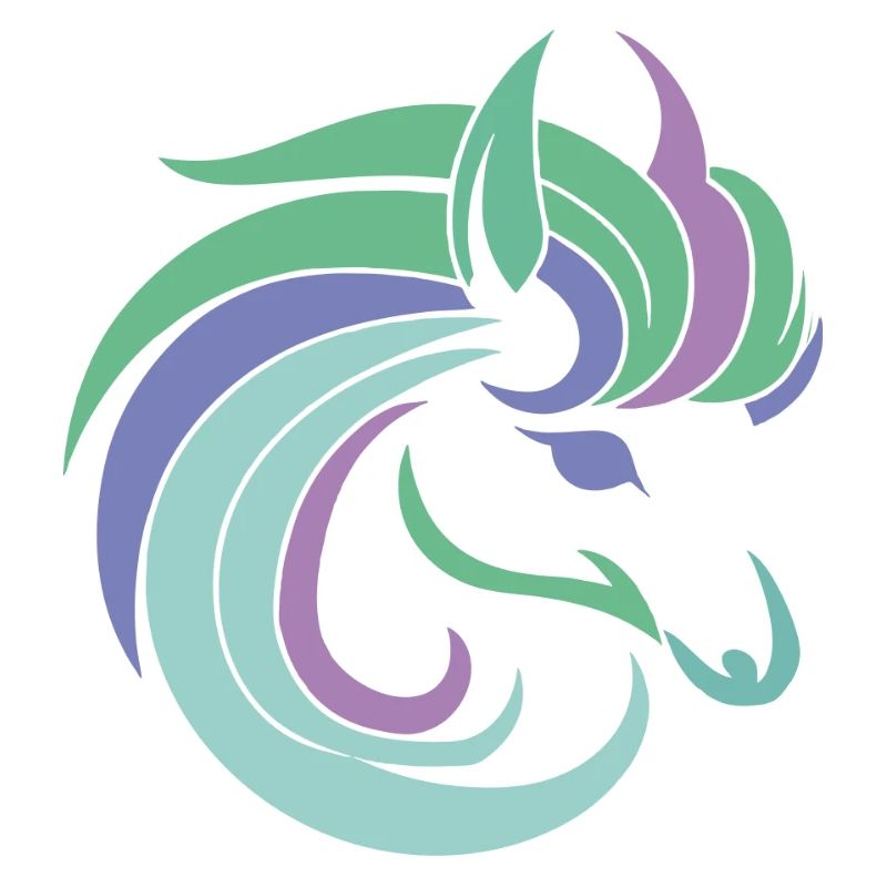 Pastelldrache Silhouette