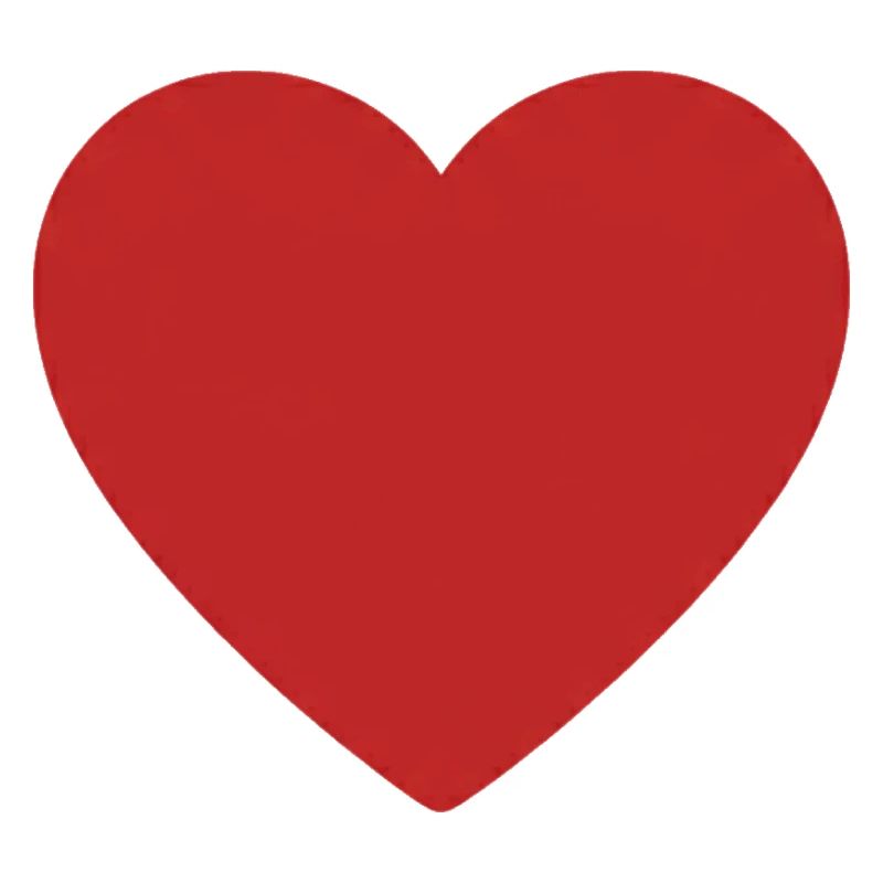 Rotes Herz Symbol Druck