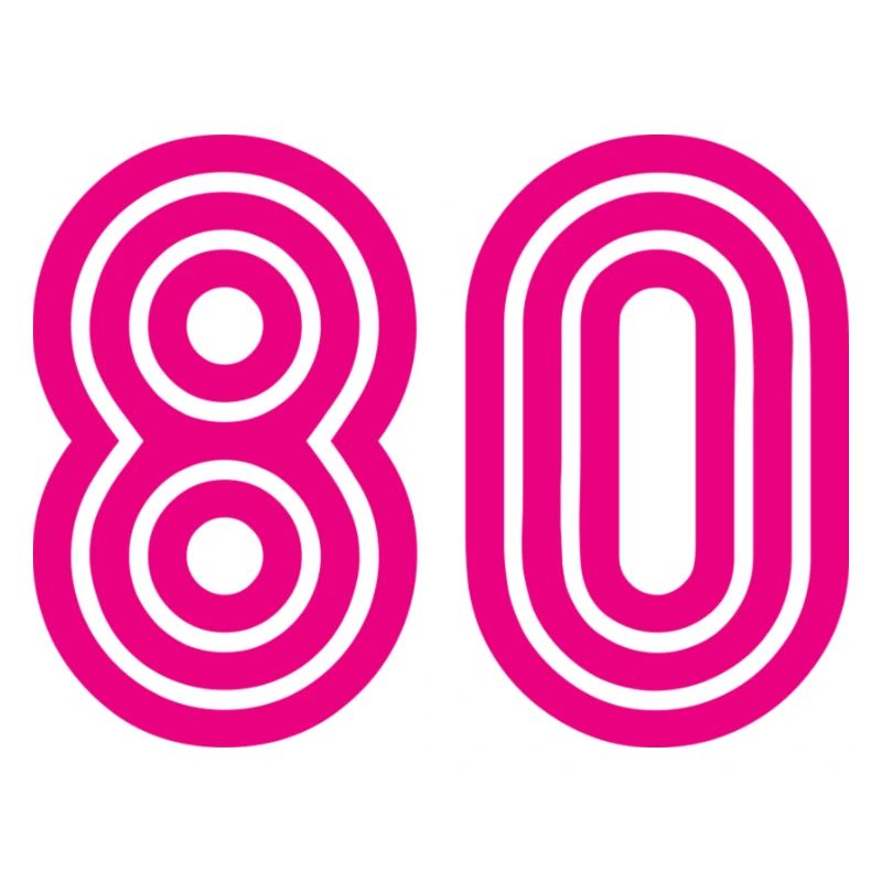80. 80 YEARS. 80th ANNIVERSARY. 80TH BIRTHDAY.