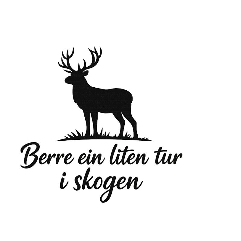 Hirschsilhouette im Wald