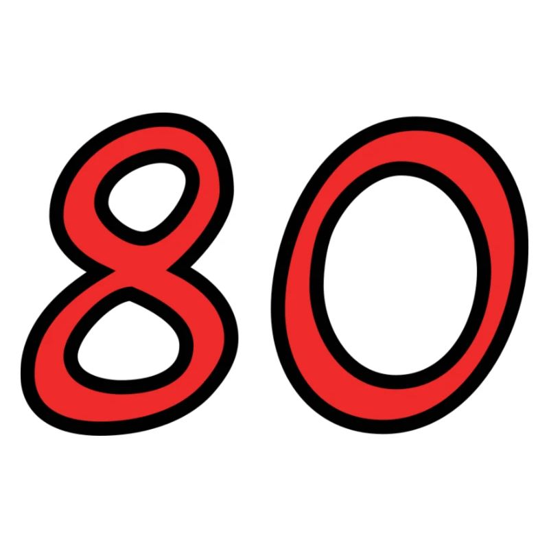 80. 80 YEARS. 80th ANNIVERSARY. 80TH BIRTHDAY.
