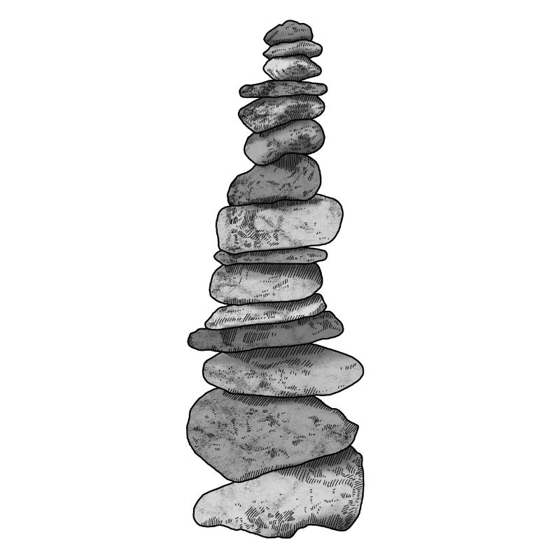 Stone Stack - Stone Balance - Stone Male