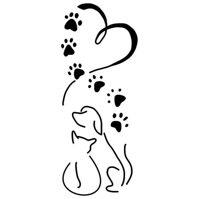 Hund Katze Herz