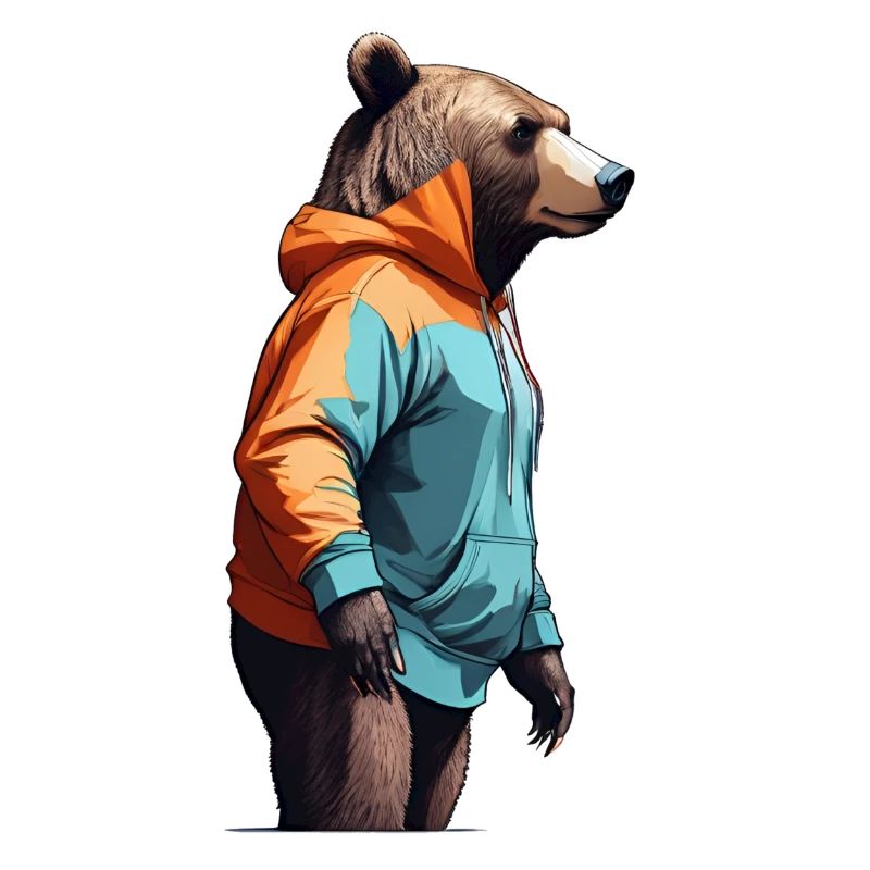 Bär mit Hoodie