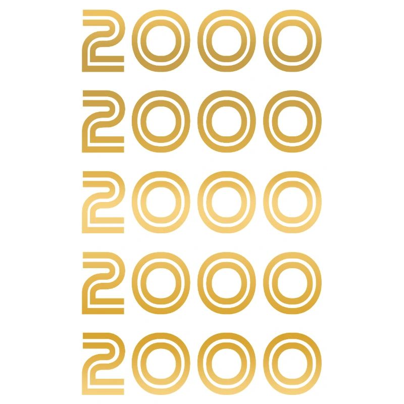 Jahreszahl 2000