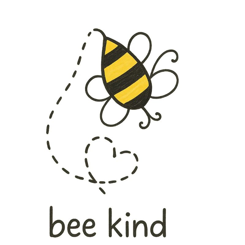 Be Kind Biene Illustration